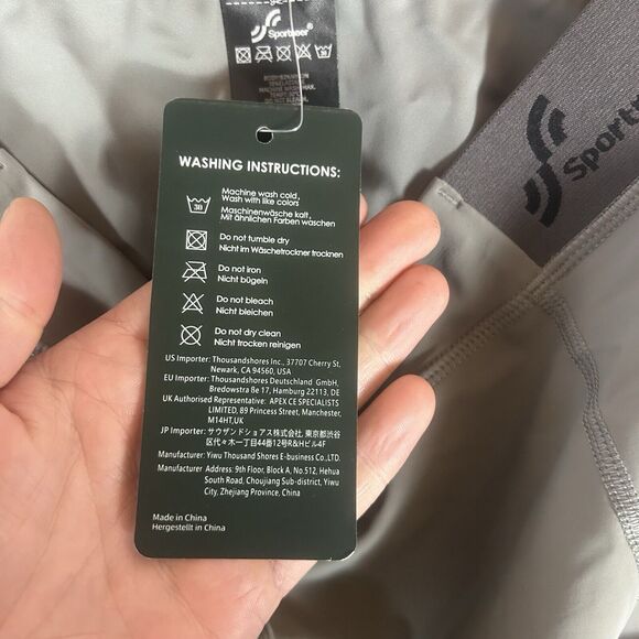 Sportneer NEW Padded Cycling Shorts Mens XL Gray Performance Stretch Bike NWT - Picture 6 of 13